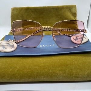 Gucci Gold Women's Sunglasses